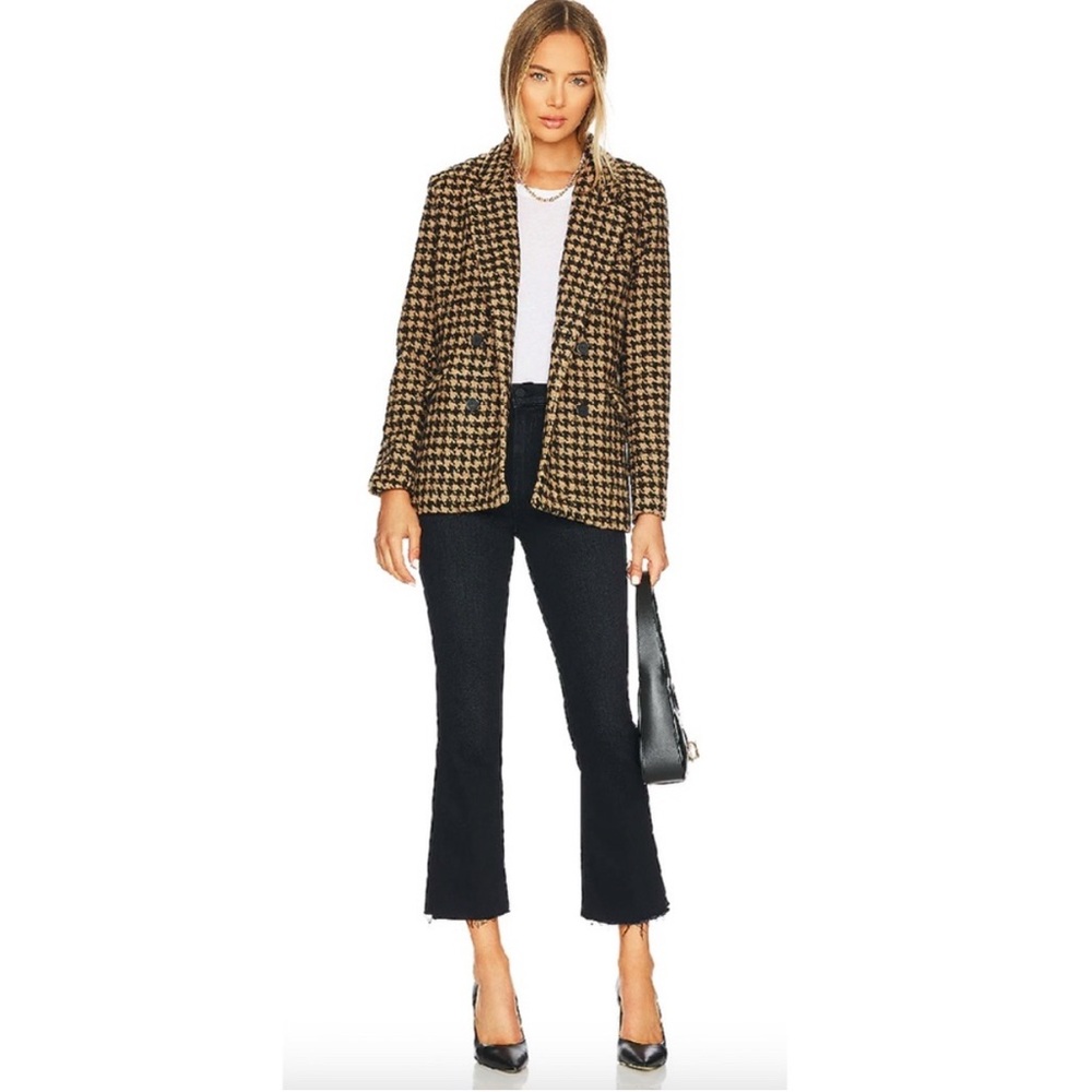 MOTHER Black Cropped Flare Jeans